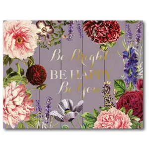 Courtside Market Dusty Lavender Floral 1 16x20Canvas Wall Art