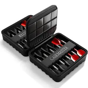 Casemaster Maxx 6 Dart Case - Premium Oxford Fabric with EVA Foam for 6 Sets of Darts, Heavy-Duty Zipper, Reinforced Carry Handle, & D-Ring Attachment