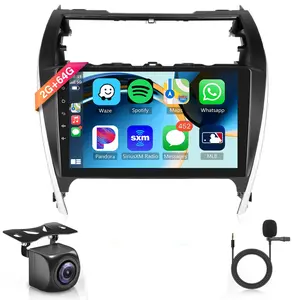 Android Radio for【2012 2013 2014 Toyota Camry】with Android 13 Car Stereo CarPlay Android Auto WIFI Bluetooth 5.4 GPS Navigation 10.1 Inch Touch Screen Car Camera