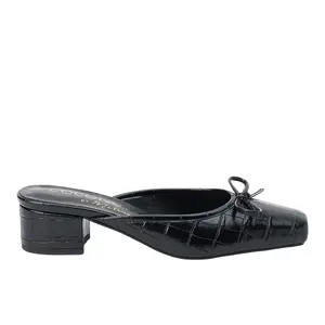 COCONUTS by Matisse Womens Geneva Block Mules Dress Casual Casual Low Heel 1-2" - Black