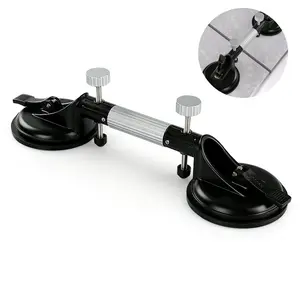 5 Inch Vacuum Suction Cup Seam Setter Pro Kit, Professional Countertop Leveling & Joining Tool for Granite, Marble, Quartz & Glass, Adjustable Seam Joiner with Gap Clamps