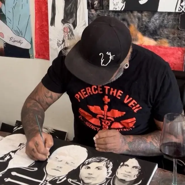 Custom hand painted artwork. Personalized by artist Tommy.