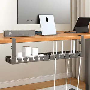Cable Management Tray: No-Drill Under Desk Organizer