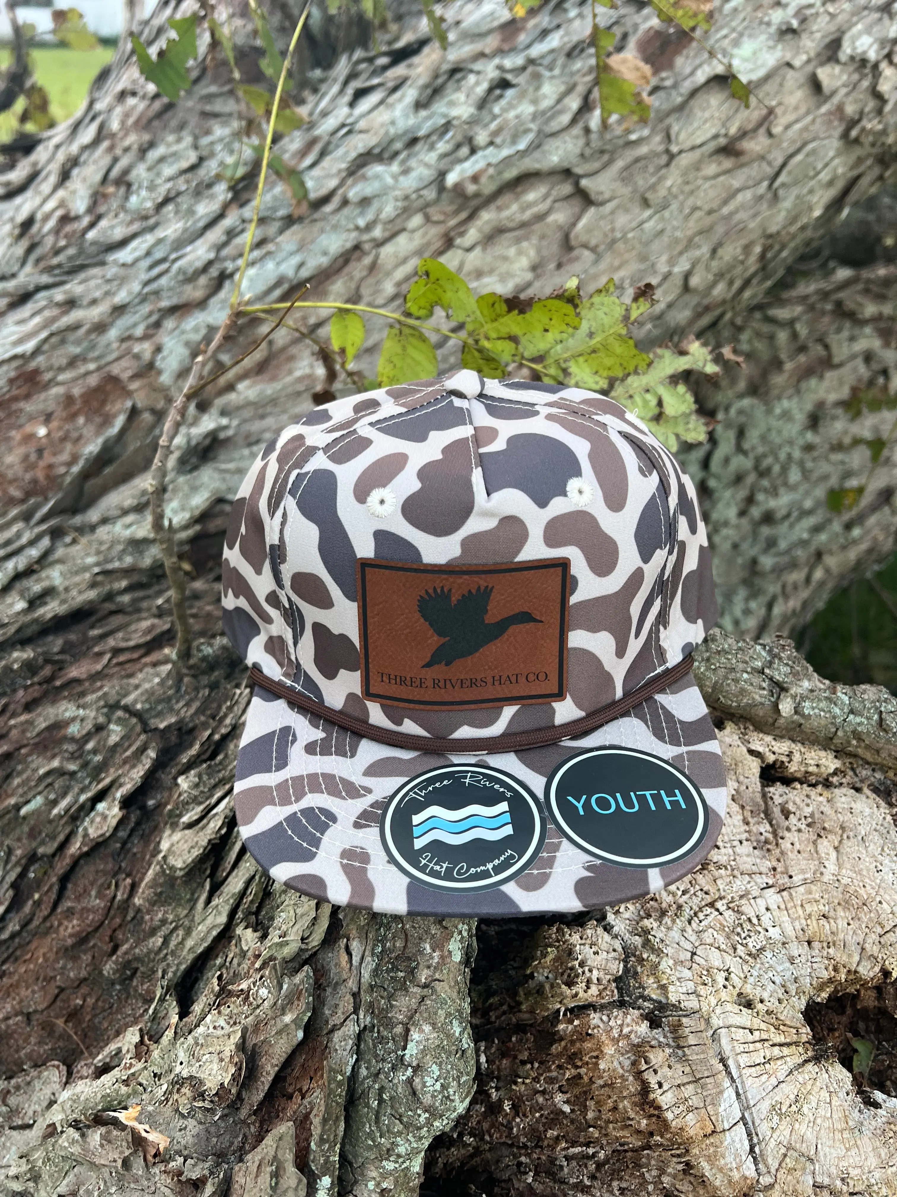KIDS - Duck Silhouette - Camo Rope Hat