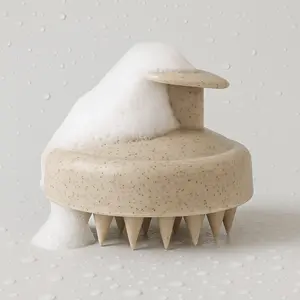 Mayam Beauty Scalp Stimulating Brush Deep Massager for Hair Growth & Relaxation Body Care Ergonomic Silicone Handle Exfoliant Daily Use