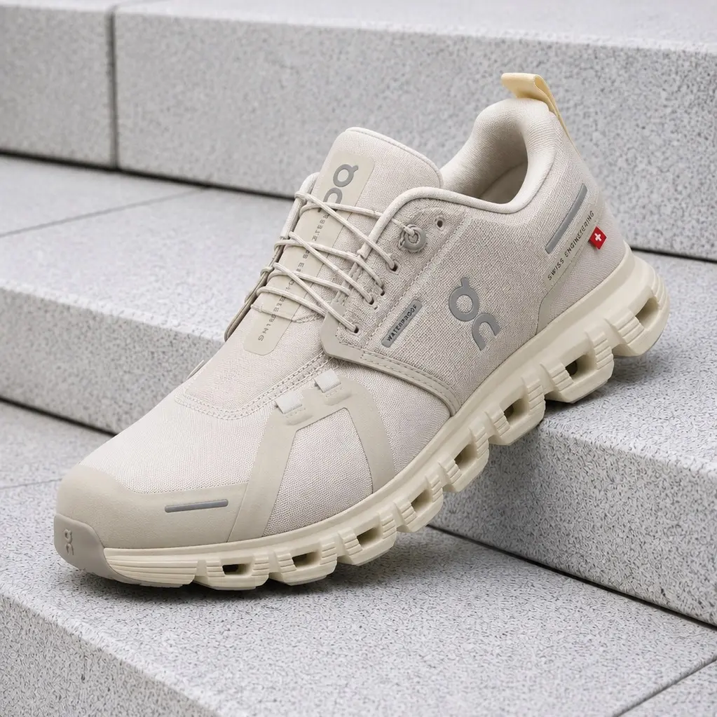On Running Cloud 6 Waterproof Pelican Ghost Men's Fashion Sneaker New On Running Cloud 6 Waterproof Pelican Ghost Men's Fashion Sneaker New