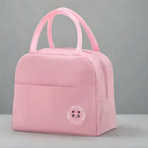 Insulated Durable Lunch Bag for Students, Portable Handheld Large Capacity Thermal Food Container, Back-To-School Essential, Thickened Design, Lunch Cooler Bag