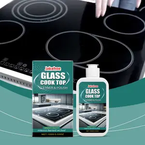 [Same-Day Delivery]Jakehoe Glass Stove Cleaner Polish Home Kitchen Induction Ceramic Stove Stain Remover Heavy Duty Degreaser Cleaner