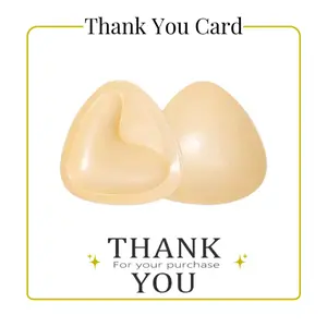 Women's Silicone Bra Inserts Accessories, Snowy Design, Includes Thank You Card