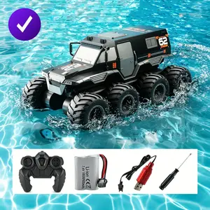 Amphibious Eight Wheel Off Road Remote Control Vehicle, Snowmobile Wireless Controller RC Special Action Remote Control Vehicle, Outdoor Toy