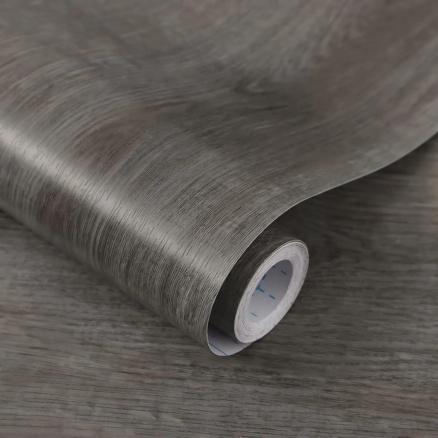 17.7"x118" Wood Wallpaper Grey Wood Peel and Stick Wallpaper Gray Wood Contact Paper Self Adhesive Wallpaper Wood Grain Faux Furniture Film Roll Desk Table Wall Cabinet Shelf Draw Liner