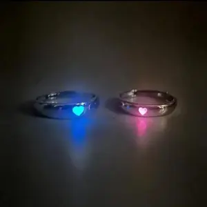Glowing heart distance ring Anniversary Engagement