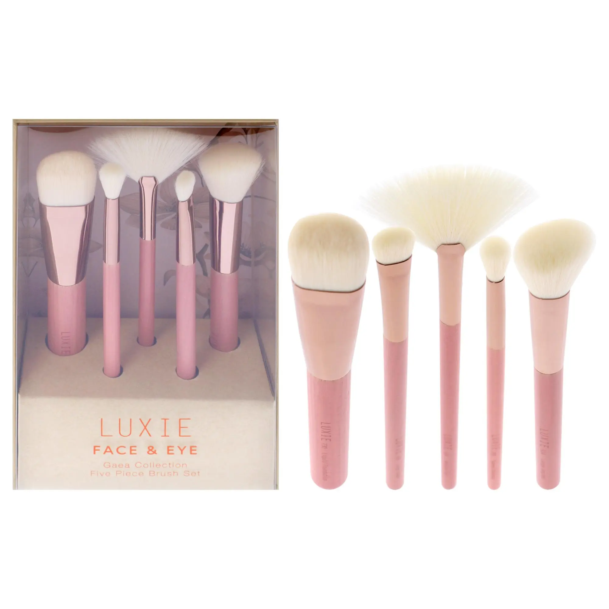 Luxie Gaea Women's 5-Pc Face and Eye Brush Set