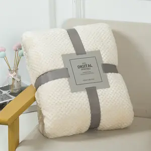 Soft coral fleece throw blanket - Soft, comfortable and warm, this sofa blanket is an exquisite choice for air-conditioned rooms. Flannel pineapple pattern blanket - A vehicle midday rest blanket.