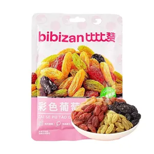 BiBiZan Colorful Raisins Dried Grapes 108g - 100% Natural No Additives