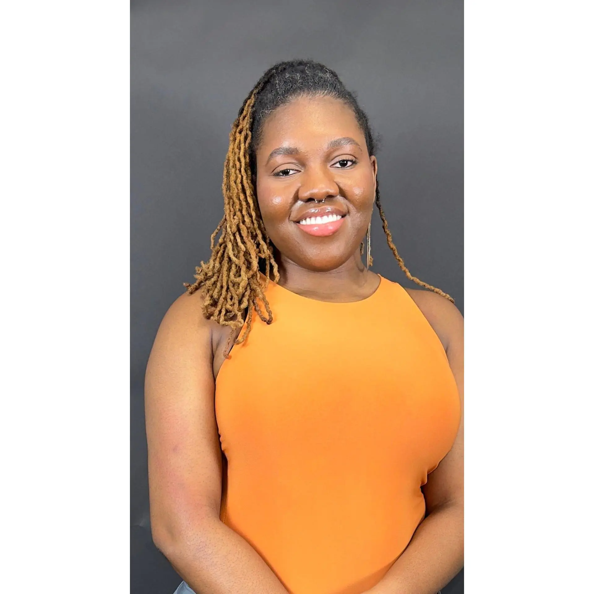 Iris Sleeveless Bodysuit - Orange Spice