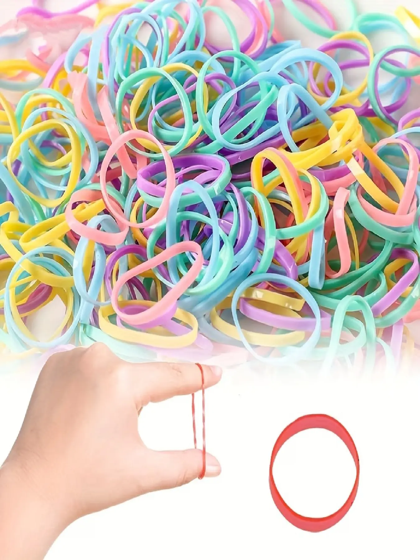 1000pcs Small Disposable Rubber Bands, Bulk Hair Ties for Girls, Hair Accessories, Scrunchie