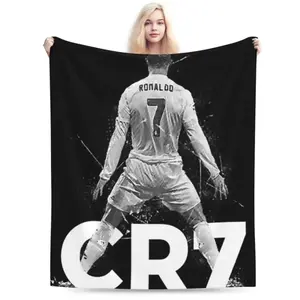 CR7 Cristiano Ronaldo Blankets Soft Warm Flannel Throw Blanket Bedding for Bed Living room Picnic Travel Home Sofa  Dream Weave Home