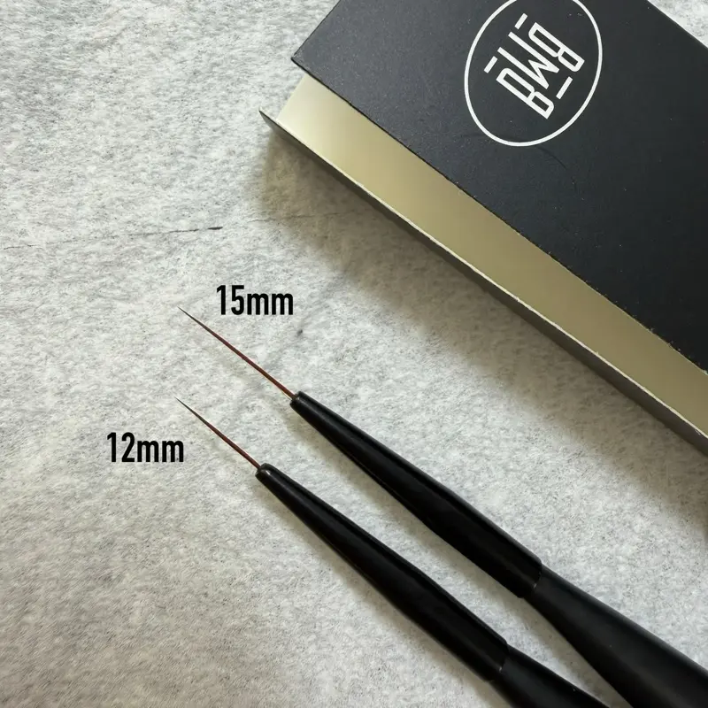 Ultra Thin Premium Liner Brushes for Nail Artirst 12mm - 15mm