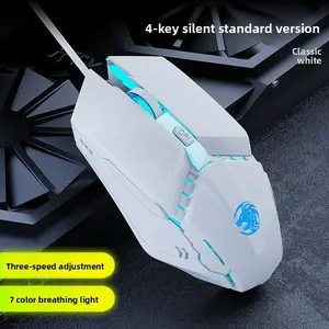 Forerunner USB Wired Silent Mechanical Gaming Mouse with Macro Programming Ergonomic Design for PC Laptop Gamer Office Gaming Peripherals