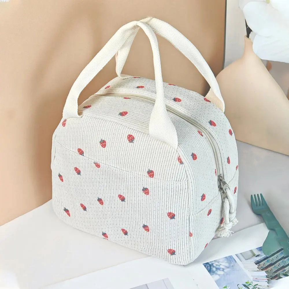 Strawberry Pattern Makeup Bag, Large Capacity Travel Cosmetic Storage Bag, Zipper Makeup Organizer Pouch, Versatile Storage Bag for Travel, Gym, Office, Home