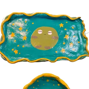 Froggiee rolling tray handmade clay tray