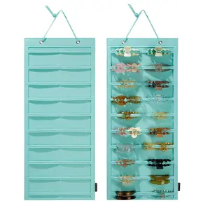 Hair Claw Clips Organizer, 10 Layers Large Hair Clip Storage for Women Girls, Hanging Hair Accessories Holder Organizer for Wall Door Closet