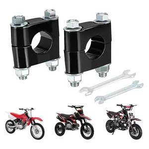 Dirt Pit Bike  Handlebar Risers 22mm 7/8" Handle Bar Clamp Mounts CNC Universal for CRF SSR XR Tao Tao 50 70 110  Motorcycle