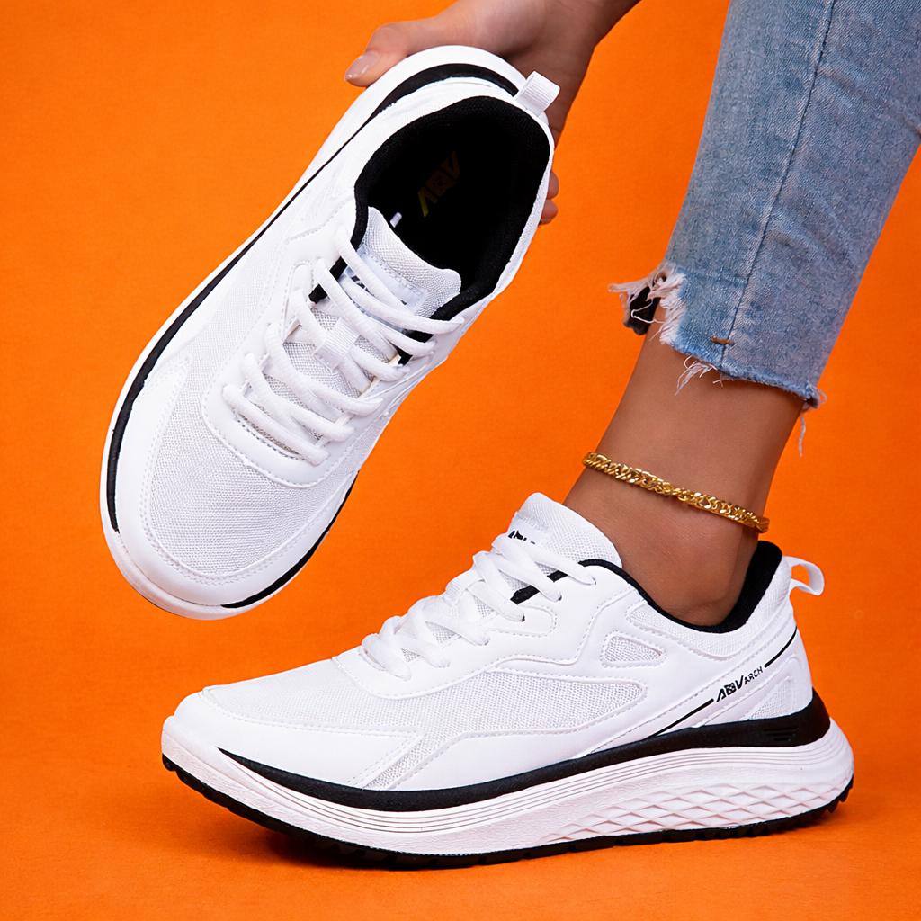 Womens 5 Wide Toes running shoes Large Size 7-11 Athletic Casual Shoes - Lightweight, breathable mesh sneaker with shock absorption, non-slip sole, lace-up closure for all seasons all-season travel footwear