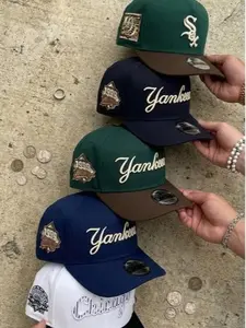 New Era 9FIFTY MLB Snapback Hat – Flat Brim Adjustable Cap for Men – LA Dodgers, NY Yankees, White Sox, Cardinals