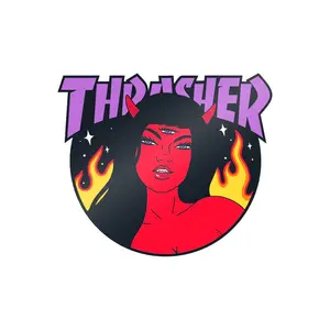 Thrasher Magazine Roja Logo Sticker