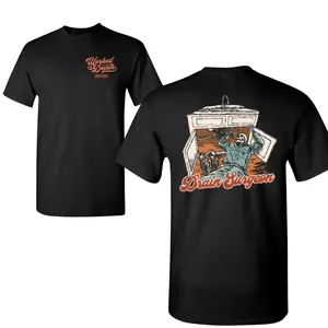 Drain Surgeon T-Shirt, Plumber Under Sink Graphic, Blue Collar Humor Design, 2 Sides, Soft Cotton Blend Shirt, Tradesman Gift for Men & Women