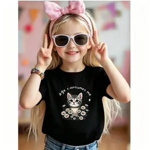 2026 New Style Children Boys Girls T-shirts Summer Casual Graphic El Papa Mas Chingon Soft Cotton Kids Short Sleeve Tee