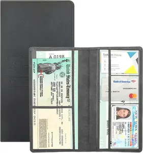 Car Registration and Insurance Holder - Vehicle Glove Box Car Organizer, Auto Truck Comparment Accessories Case with Magnetic Closure for Essential Document, Driver License, Cards