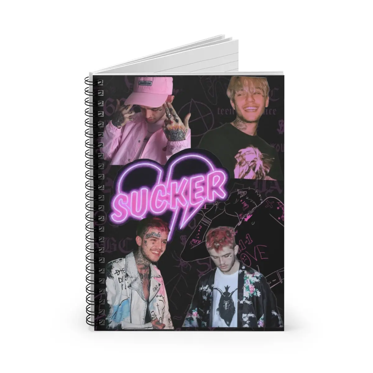 Lil Peep Spiral Notebook - Ruled Line