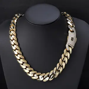Chunky 20MM Cuban Link Choker – Retro Hip Hop Miami Chain Necklace