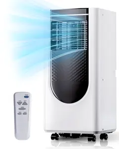 Portable Air Conditioner 8000 BTU, Quiet Portable AC Cool Rooms up to 350 Sq.Ft, 3-in-1 AC Unit with Remote Control&24H Timer, Window Kit Included，Bedroom, Room, Apartments