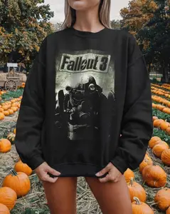 Vintage Fallout 3 Sweathirt, Battle Game Fan Gift, Battle Game Fan Gift, Gift for Gamers, Casual Wear, Vintage Style SweatShirt 001