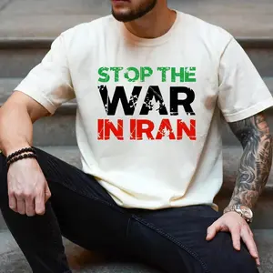 Stop The War In Iran Shirt Stand With Iranian People Iran Freedom Protest Tee Peace Support C4G