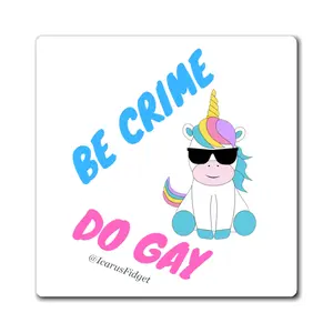 Unicorn Be Crime Pattern Magnetic Magnets