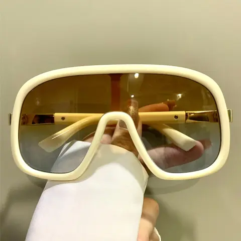 Unisex Fashionable Large Frame Glasses, Trendy Casual Glasses for Everyday Use, Fashion Accessories for Outdoor Activities, Stylish Glasses