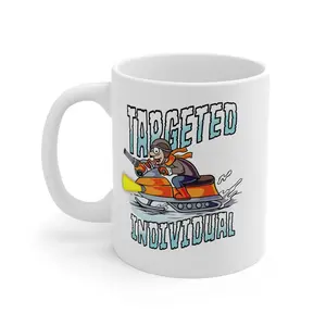 Mug — "Targeted Individual" Snowmobile Graphic Coffee Cup