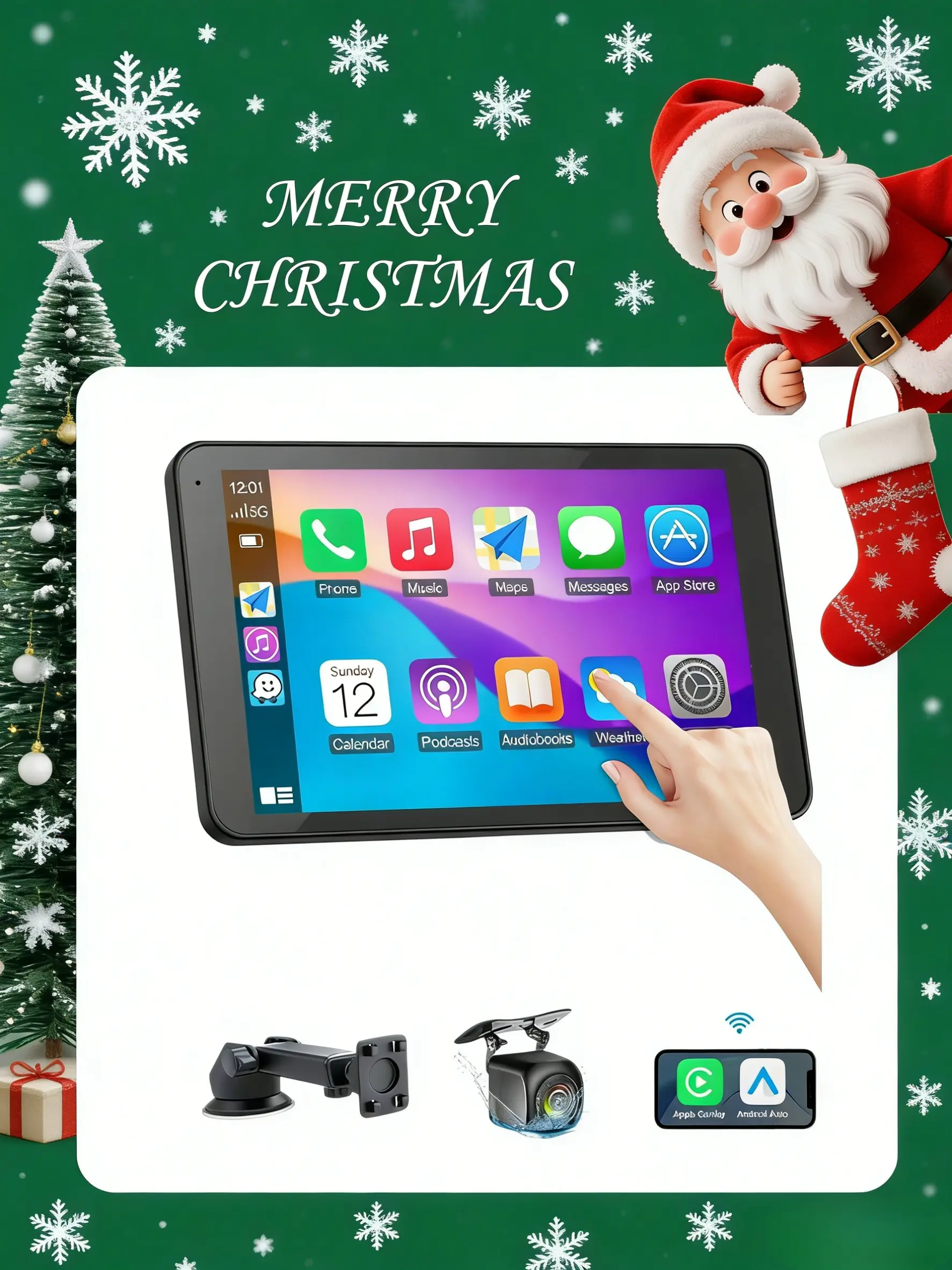 2007-2013 Wireless CarPlay & Android Auto Screen - Upgrade Their Ride with Seamless Entertainment 2d  in