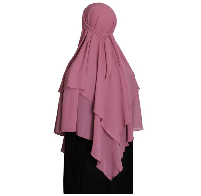 Everyday flow khimar hijab- lightweight, full coverage for daily wear and prayer