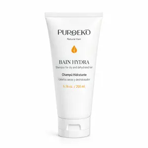 PUROEKO Bain Hydra Hydrating Shampoo for Dry Hair – Deep Moisture & Softness – Hyaluronic Acid, Sulfate Free 1 Bottle 200ml