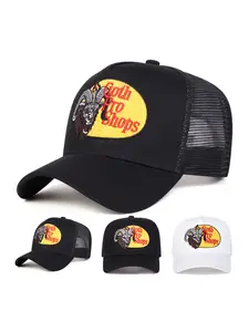 Unisex Goth Pro Shops Mesh Baseball Cap, Graphic Trucker Hat, Adjustable Sun Protection Hat for Outdoor Travel, Casual Spring & Fall Beach Vacation