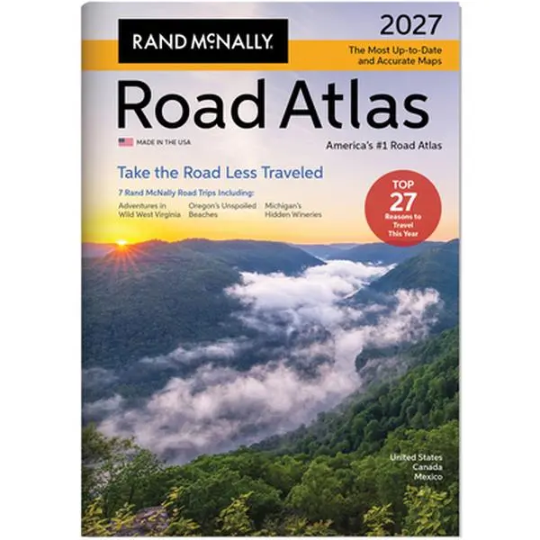 Rand McNally 2026-2027 Road Atlas, Paperback for Road Trips, Travel Planning & Map Navigation
