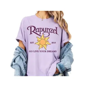 Tangled #Rapunzeel Go Live Your Dream Comfort Colors Shirt, WDW Magic Kingdom Holiday Trip, Family Trip Shirts XWTE7