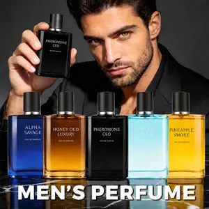 Alpha Sauvage, Pineapple Smoke, Pheromone CEO, Honey Oud Luxury, Oceanic Voyage Eau De Parfum 90ml (3.04oz) | Luxury Perfume for Men Long Lasting
