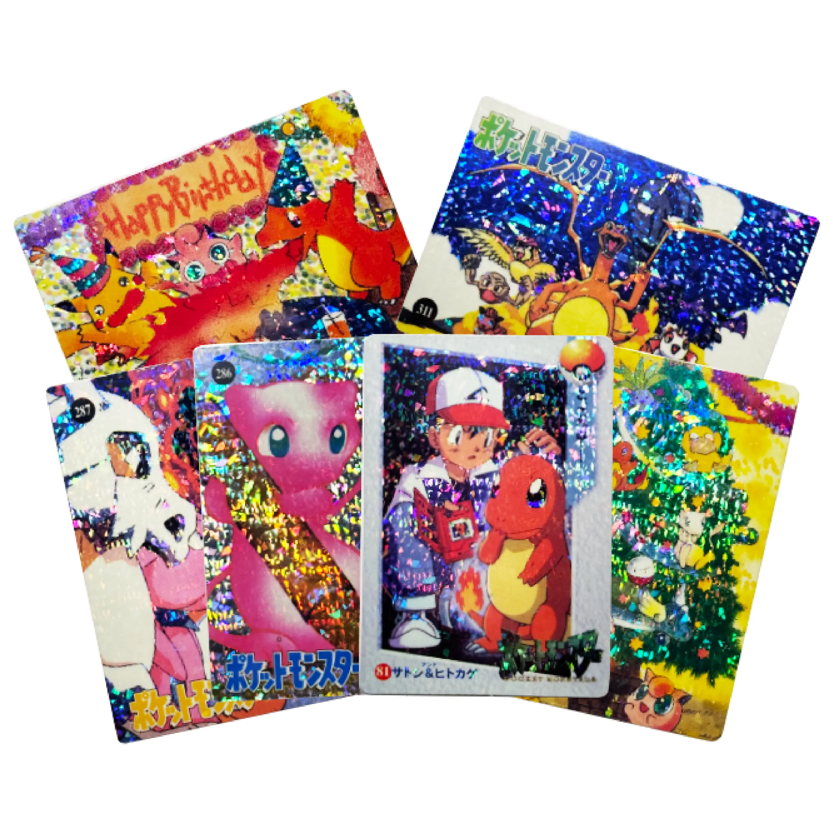 1990's Pokmon Vending Series Prism Holo Sticker Cards - TikTok Shop